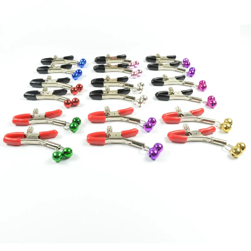 Kinky Slave Bondage Kit Rubber Tips Colorful Nipple Clamps for Girls