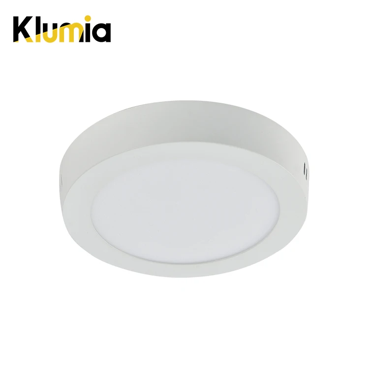 KLUMIA Best design surface mounted aluminum SMD led slim 6w 12w 18w 24w indoor room hotel led panel light