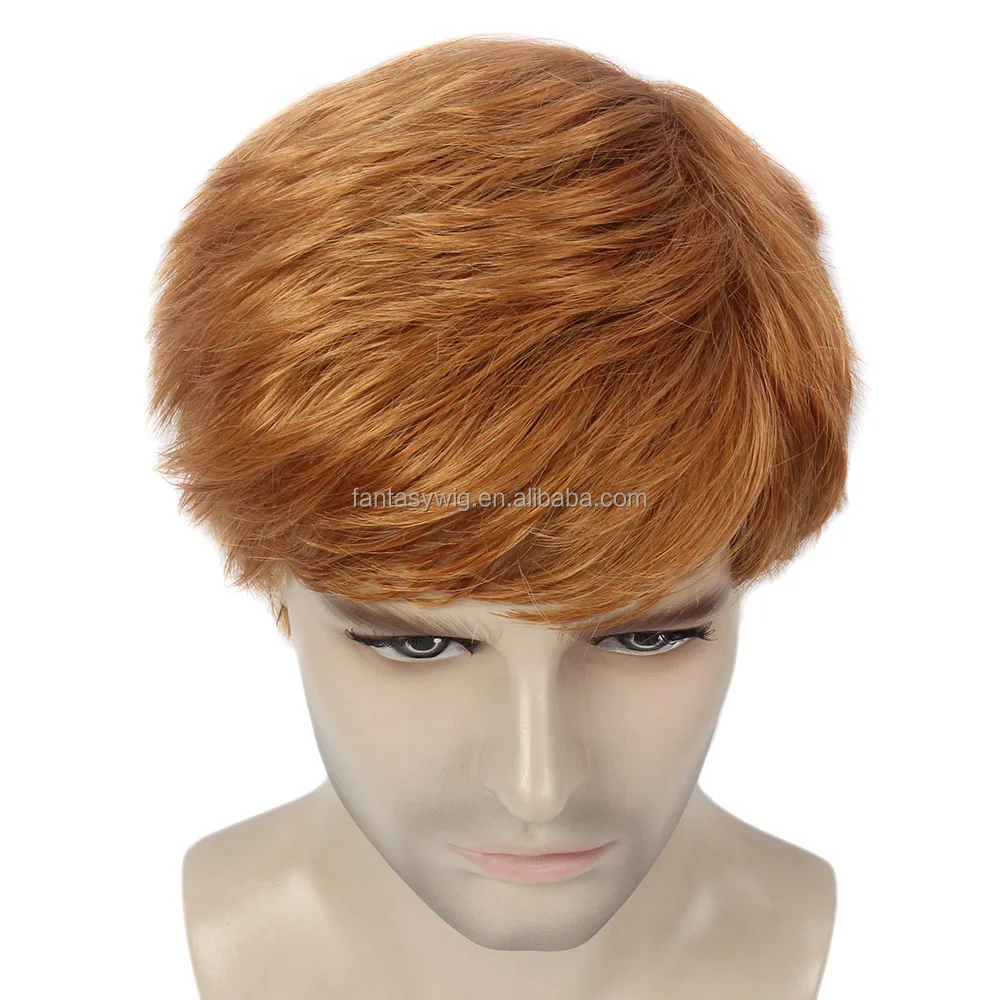 ST Fantasy Hot New Products Synthetic Male Wig Tupay Red Hair Wigs