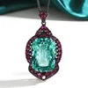 Colgante Para verde con cadena Chopin