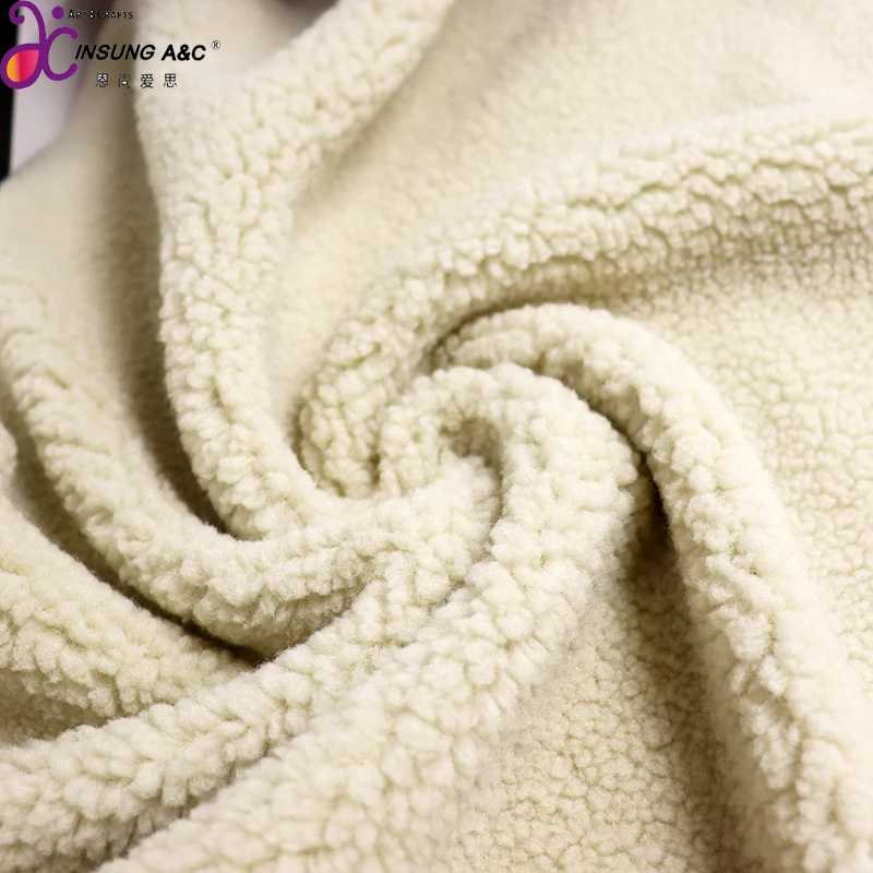 100% полиэстер, высокое качество, мягкая на ощупь, двухсторонняя меховая ткань из ягненка