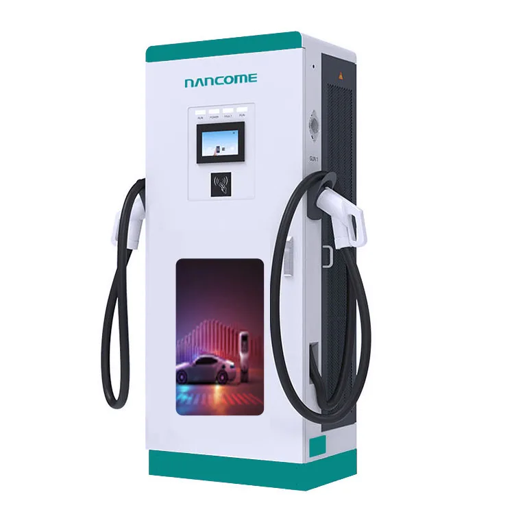 Коммерческая умная двойная пушка CCS DC электрический автомобиль EV зарядная станция 60 кВт 80 быстрая EV-машина