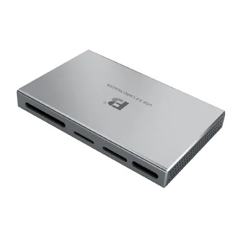 FB-886 Metal Shell USB3.0 High-speed CF SD MS M2 TF Card Reader for Camera Laptop Pc detail image
