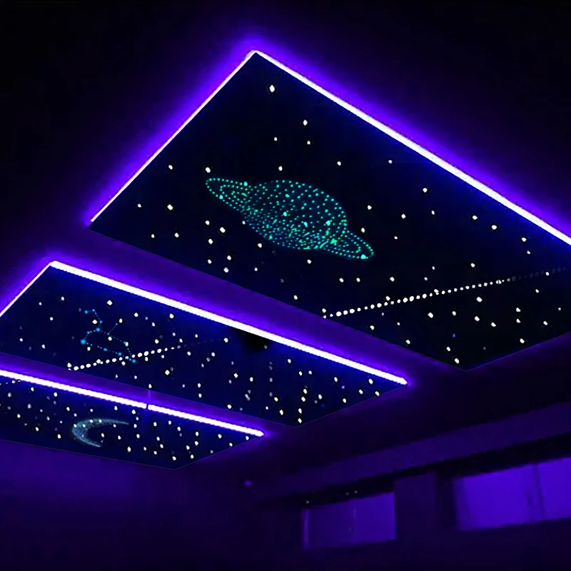 Twinkle Star top ceiling light LED optical fiber sky projector starlight RGB Car Roof Starry Lighting for Theater bar KTV Room