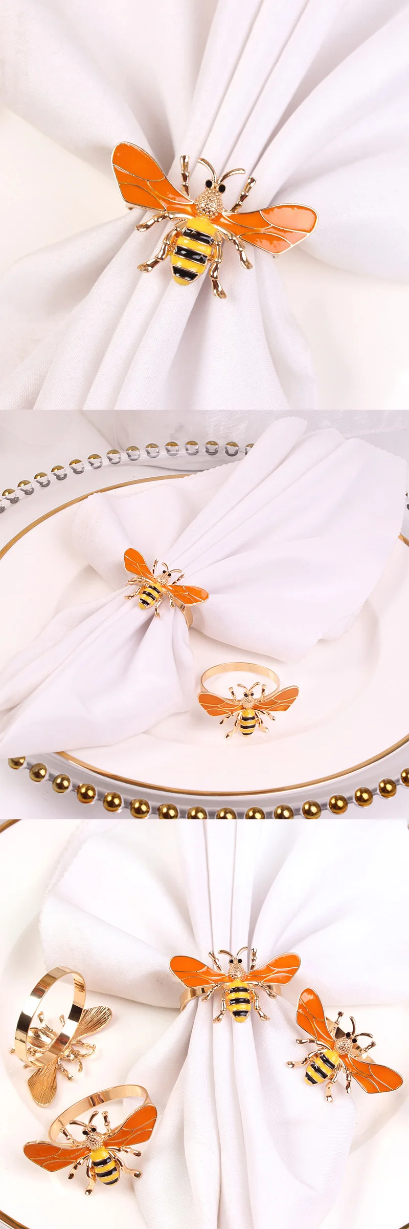 Buzzworthy Napkin Rings Bee-inspired Animal Napkin Holders - Buy ...