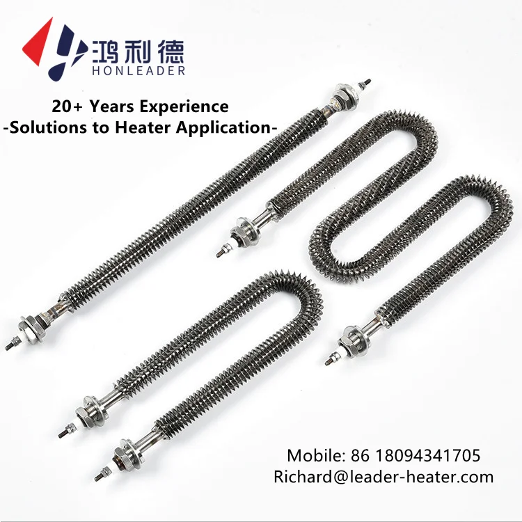 220v Industrial Electric Fin Heating Element Finned Tubular Heater For Laminating Machine Drying