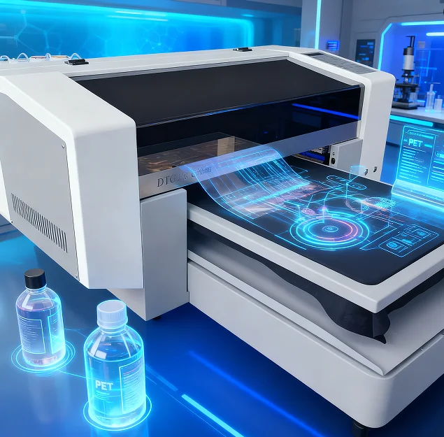 Digital DTG Printer 600mm with Pigment Ink and Foil for New T-shirt Printing Machine