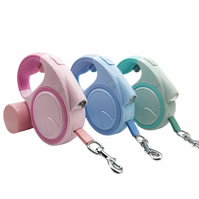 Automatic Retractable 5M Rope One Button Lock to Prevent Explosion Led Dog Pet Leash