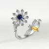 Color oro blanco (NJ1047Blue Diamond)