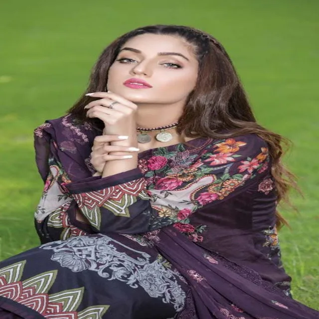 Casual Readymade Shalwar Kameez pakistaní bordado Traje de césped con duppatta.