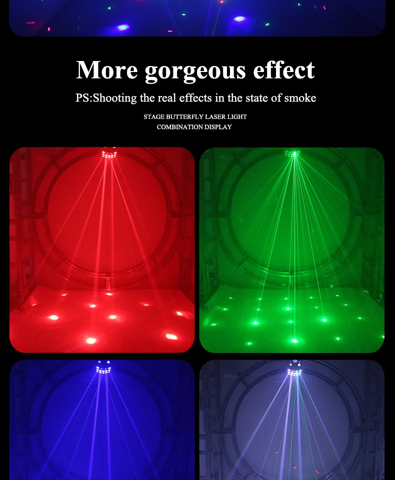 Derby Design Strobe Effect Led Laser Lighting Stage Equipment White