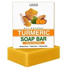 Wholesale Turmeric Soap for Skin Lightening Whitening Anti Acne Soap Bar
