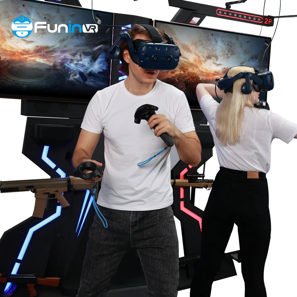 9d Ar Vr Shooting Simulation Virtual Reality Gun Hot Sale 2024 New Arrival Vr Shooting Game Machines Room Entertainment Center