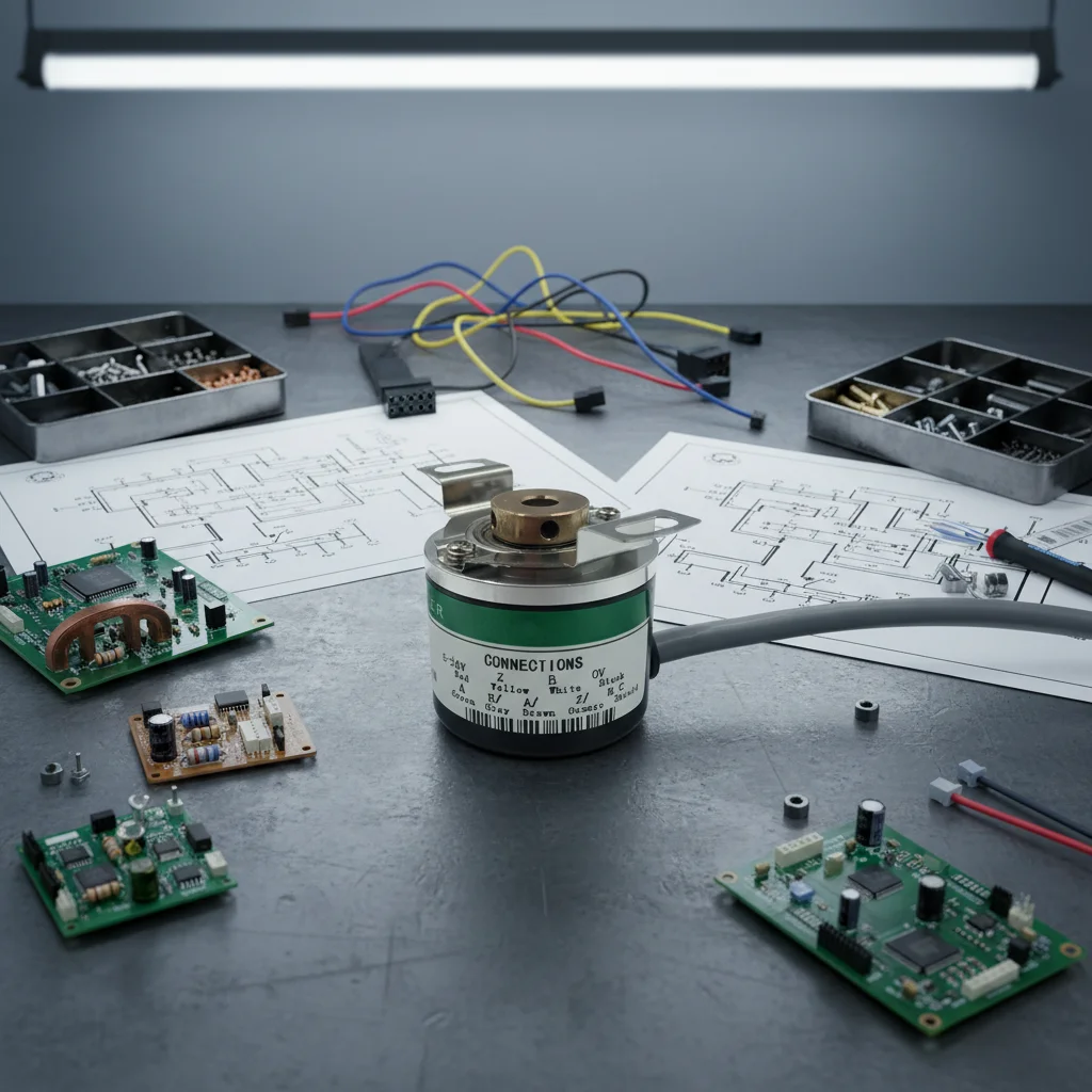 GTEACH GTH08 - Built-in Type Rotary Encoder 8mm Hollow Shaft