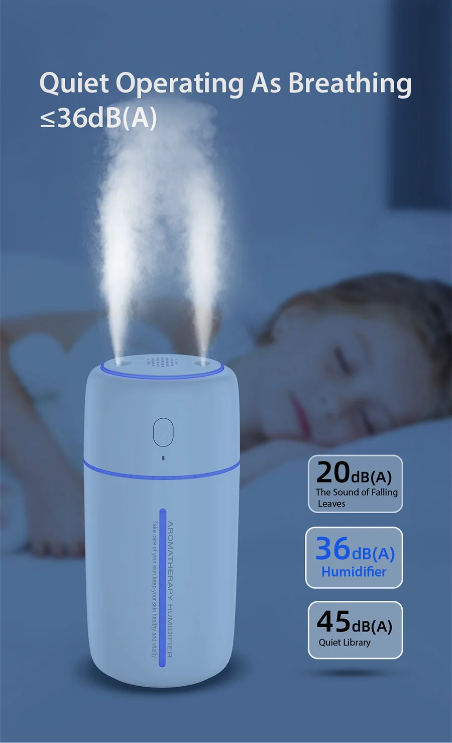 Best Selling Cool Air Humidifier Fragrance Diffuser Aromatherapy Usb Tabletop Humidifier