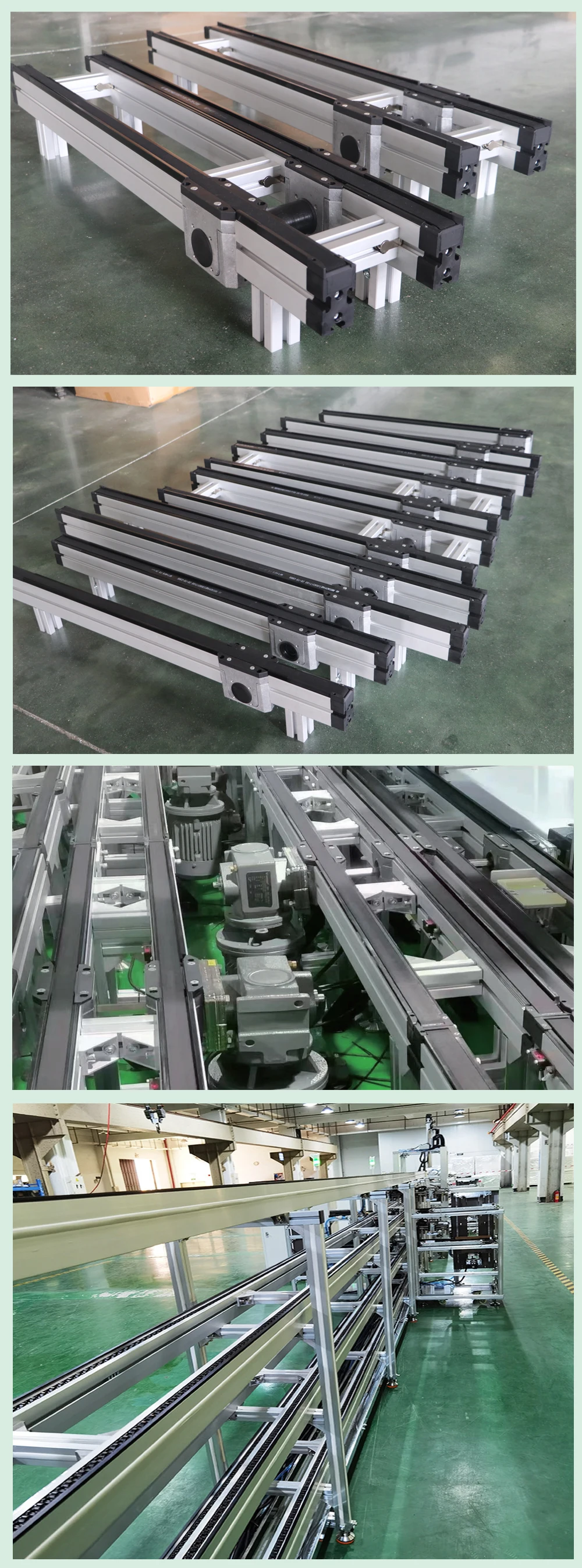 Double Speed Chain Conveyor Pallet Conveyor Pallet Transfer Motorized ...