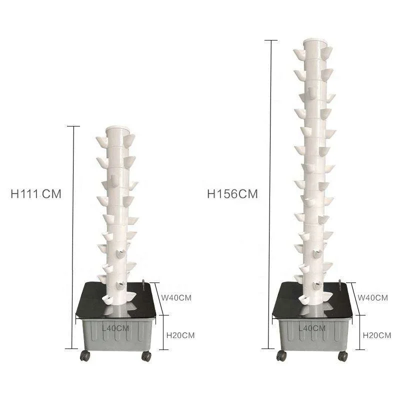 Garden Hydroponic LED Light Growing Vertical Farming Tower Hydroponic Aeroponic Vertical Tower System