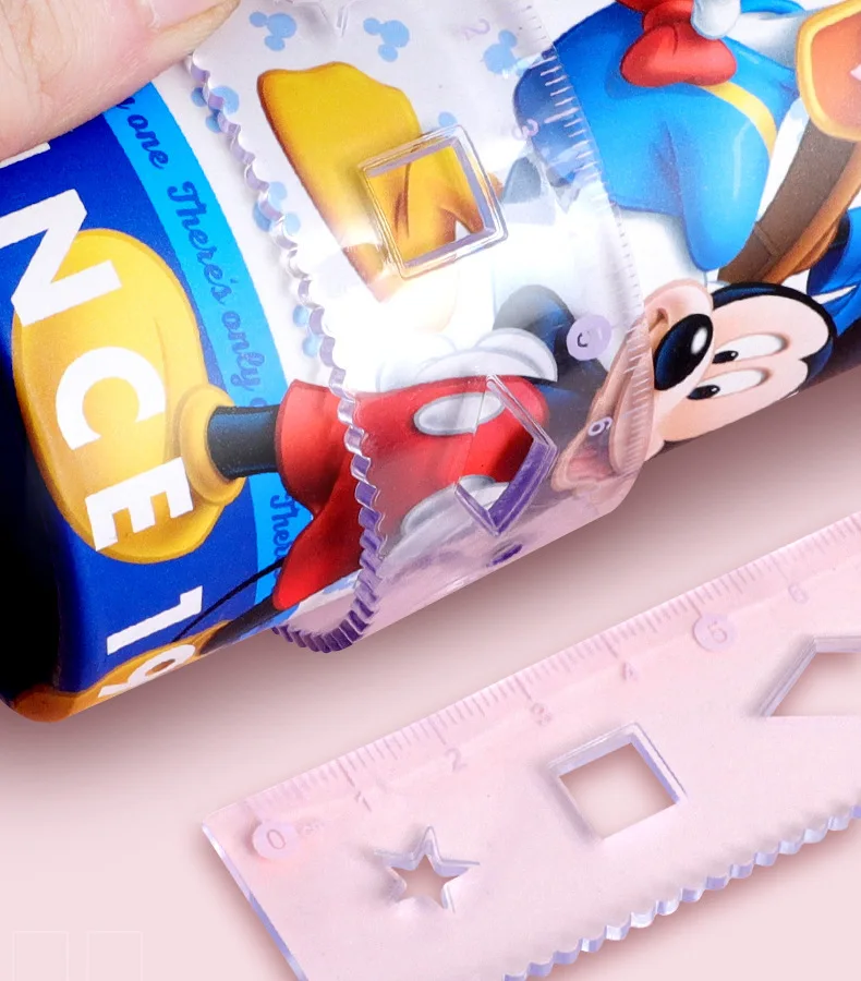 7-Piece High-Appealing Multifunctional Student Stationery Set Primary School Essential with Compasses Rulers Erasers