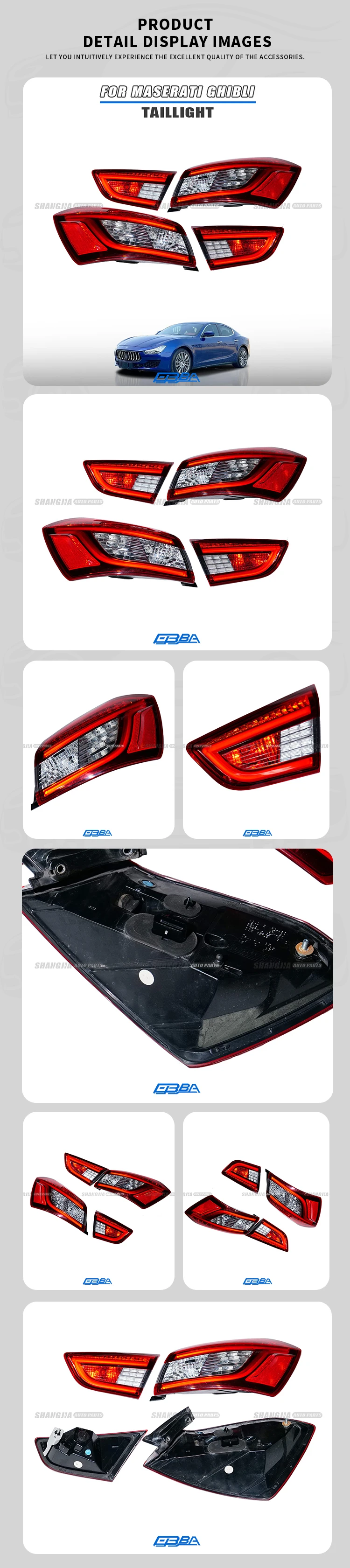 Hot Sell Tail Lamp Set of 4 Taillight For Maserati Ghibli 2013 2018 670008482 670008481 details