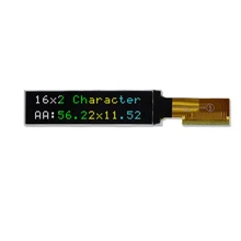 WEO1602C Character OLED Display Module COG Packaging LCD 1602 Dot Array Display IIC Serial Interface