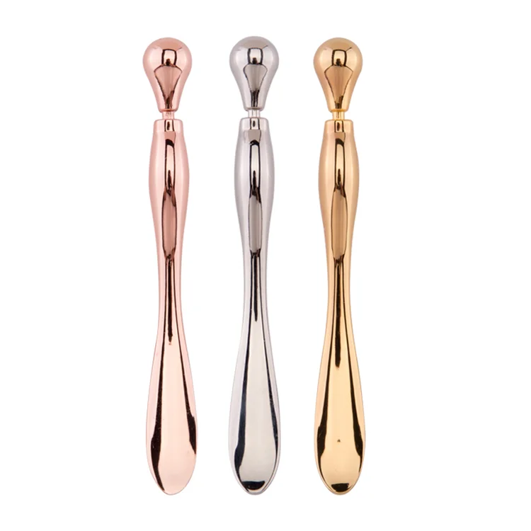 Custom multifunction facial zinc alloy spoon mini eye roller massager stick