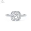 18K Solid White Gold