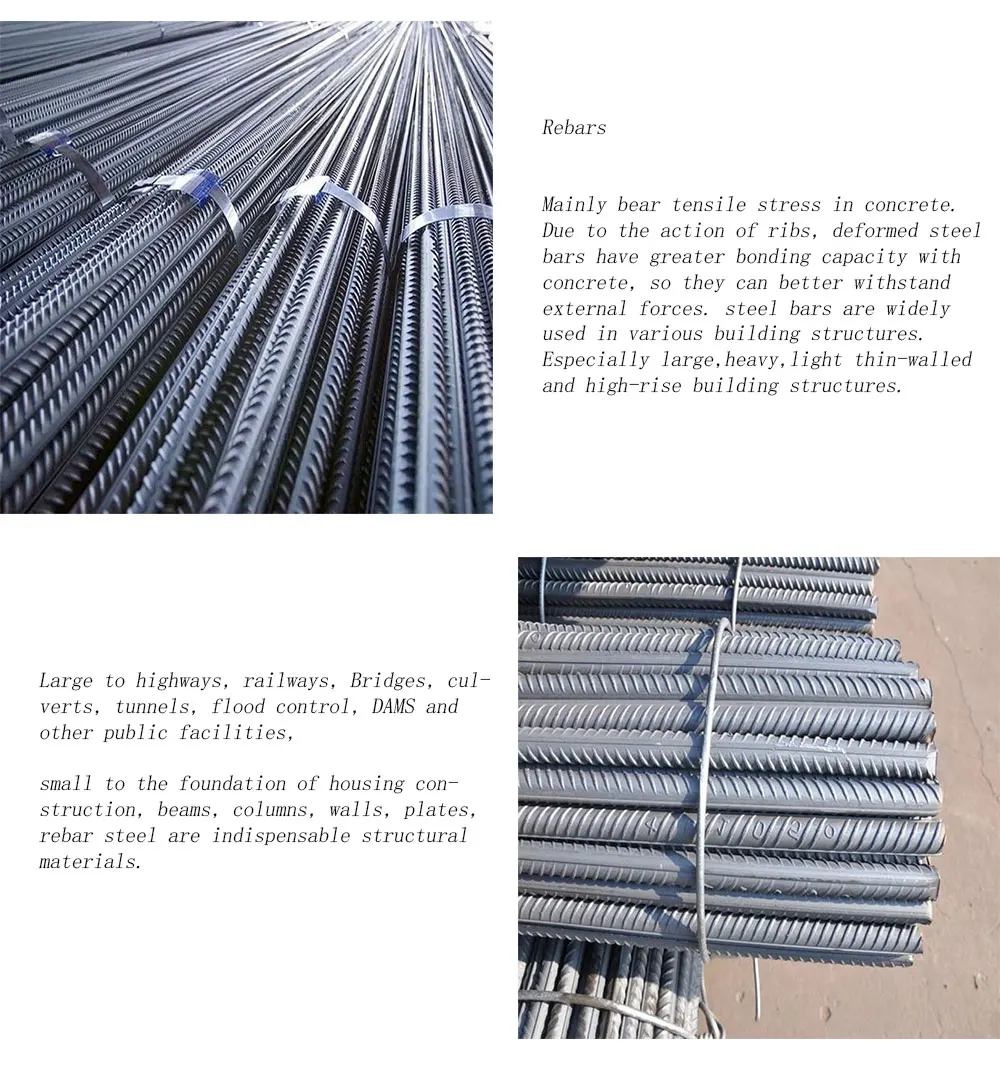 6mm-32mm Deformed Steel Bar Rebar For Building Construction Hot Rolled ...