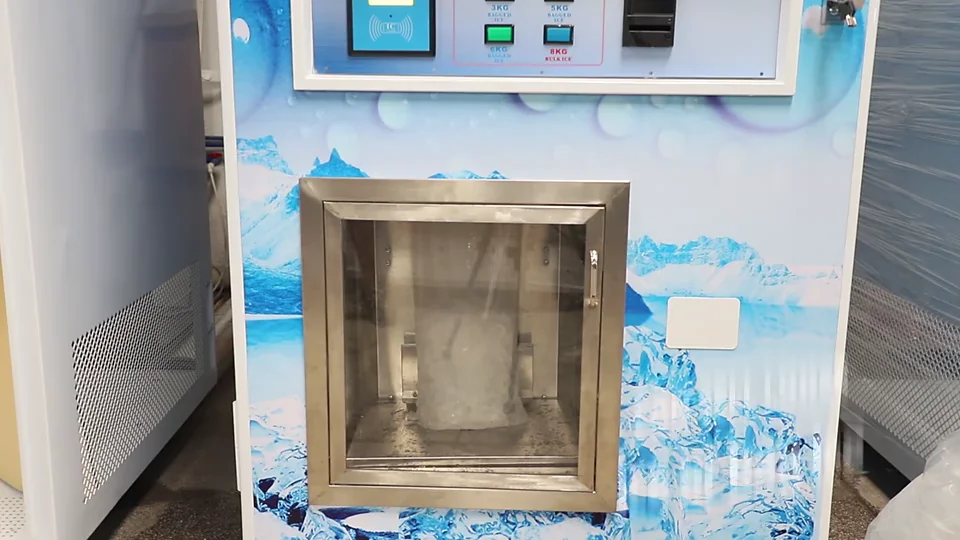 Easy To Operated Ice Cube Vending Machine With Auto Bagging Buy Ice