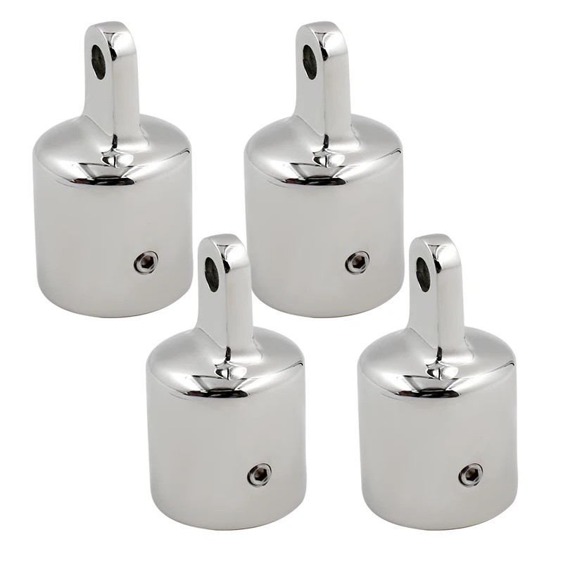 Tampas Shenghui para Biminis, Olhal Extremidade, Acessório Marinho em Aço Inoxidável 316, Componentes para Toldo Bimini, Diâmetro Interno 20-30 mm