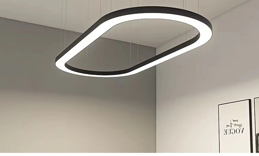 Luxury Modern Minimalist Nordic Dining Table Pendant Light Oval Ceiling Chandelier Restaurant Kitchen Island Bar Indoor Lighting