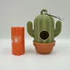 Dispensador + mosquetón plateado + 1 rollo de bolsas