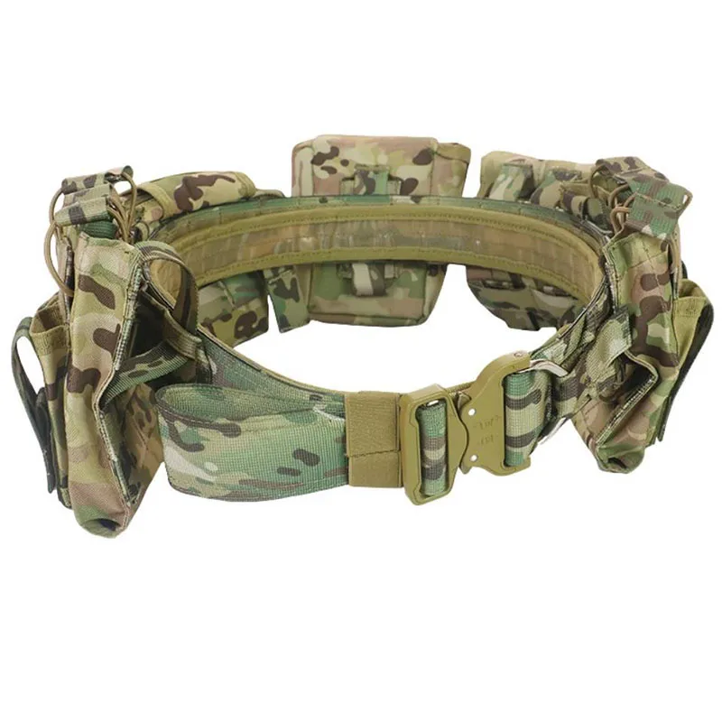 Outdoor Adjustable Tactical Practical Belt High Density Material Sets Duty Belts Utility Tactical Belts with Accessories Pouches