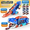 [Blue] Tyrannosaurus Rex Eating Car [with 12 Alloy Mini-Cars]