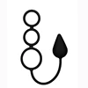 Nero (Plug Anale con Anelli Fallici)