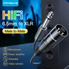 Black-6.5mm to XLR Audio Cable Male to Male