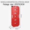Car-mounted 30-liter red oil drum