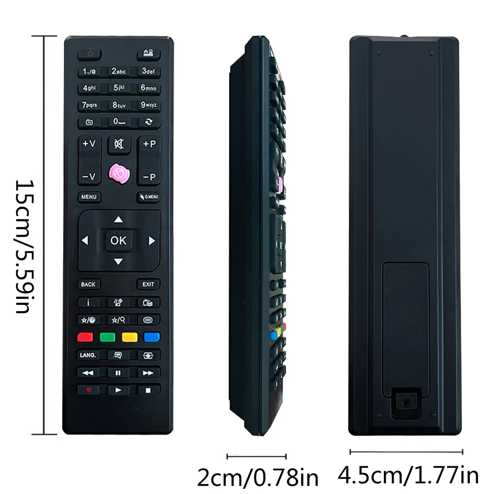Universal RC4870 RC4875 TV Remote Control for CELCUS/Bush/Polaroid/Digihome/Logik/VESTEL/JMB/JVC/Telefunken TV, No Setup