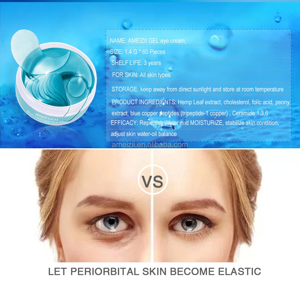 Custom Logo Under Sleep Eye Mask Sea Salt Eyepatch Dark Circle Removal