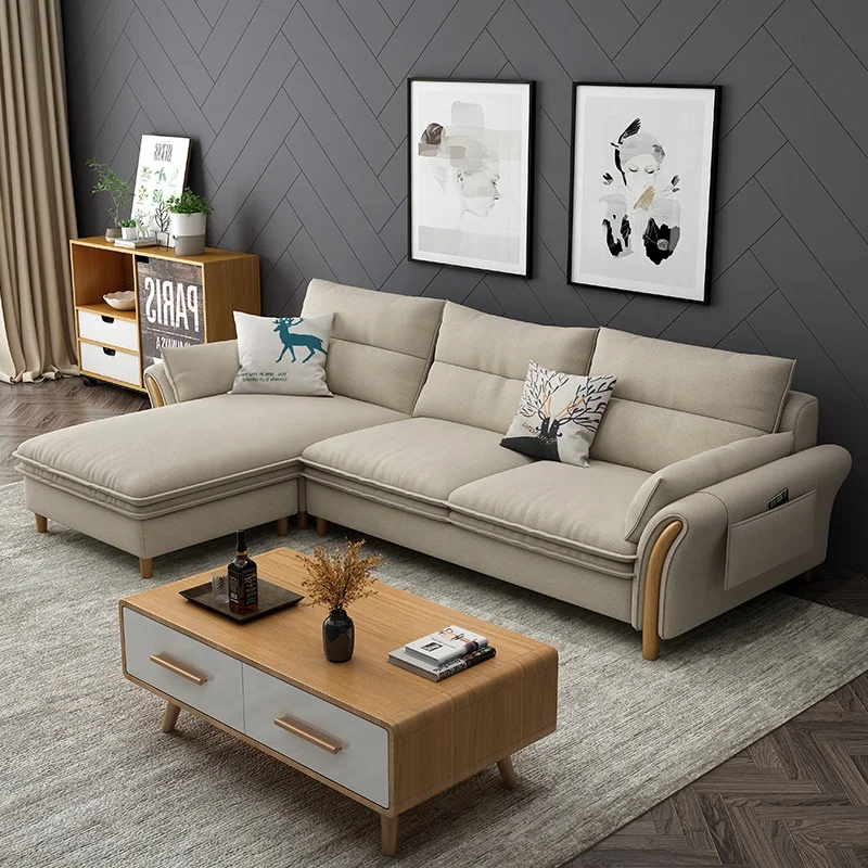 Nova Hot Sale Furniture L-shaped Fabric Modern Sofa Living Room ...