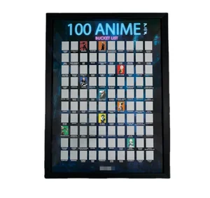 Wholesale Holiday Game Factory Direct Sale High Quality Custom Printed 100 Anime Wall Scratch off Posters