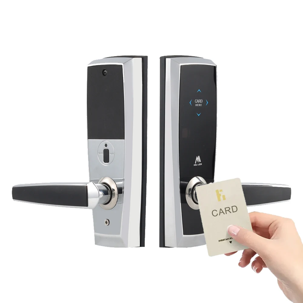 2024 Smart Card Access Control System Rf Hotel Room Door Lock With Free Software Smart Door Lock