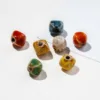 Irregular color mixing in the glaze