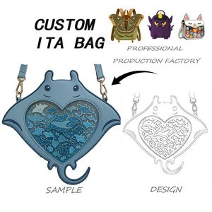 Custom Ita Bag Manufacturer Designer Transparent Student Girl Ita Backpack Custom Various Shapes Ita Bag