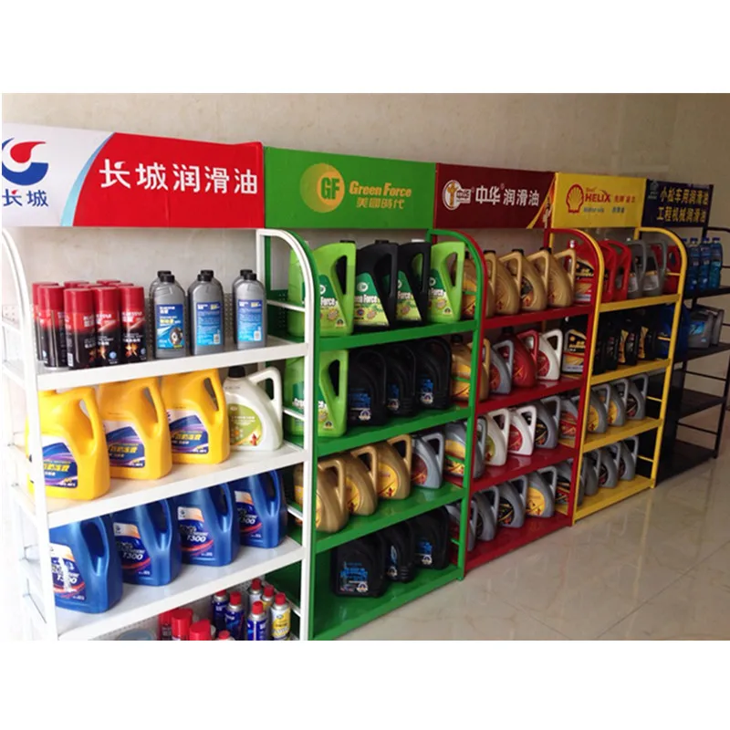 Metal Mobil Castrol Helix Shell Engine Lubricating Essential Oil Car Auto Accessories Storage Display Rack Support Customization