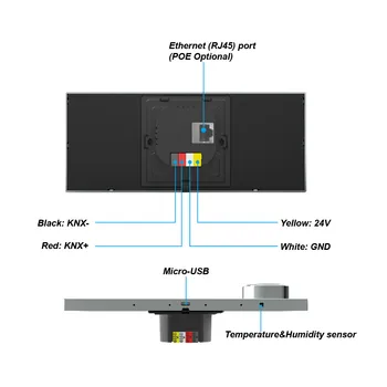 Multi-functional 6 Inch KNX EIB Smart Home System Wall Switches Touch  Screen Control Panel