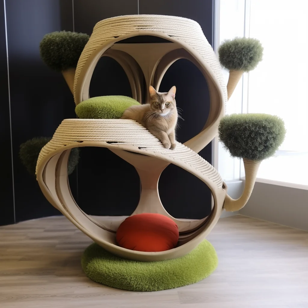 Custom Scratching Post Beautiful Cat Trees & Condos Cat Trees ...