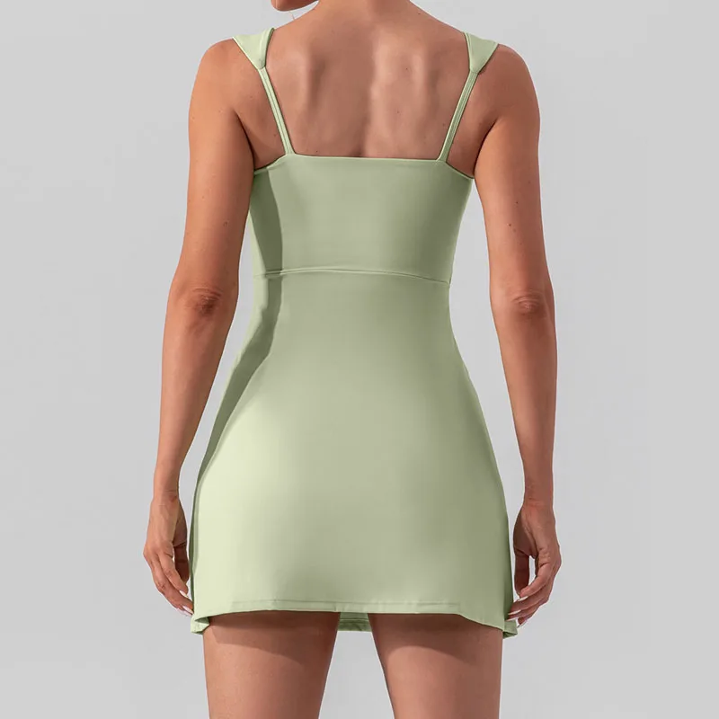 green emerald velvet dress Scottie Scuba Athleisure Dress Kiwi / M main image 1