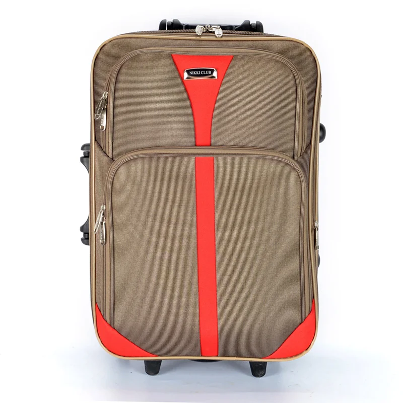 Factory Wholesale Waterproof  3-Piece Nylon Soft Travelers Luggage Sets with Custom Logo  Unisex Classic Simple Trolley