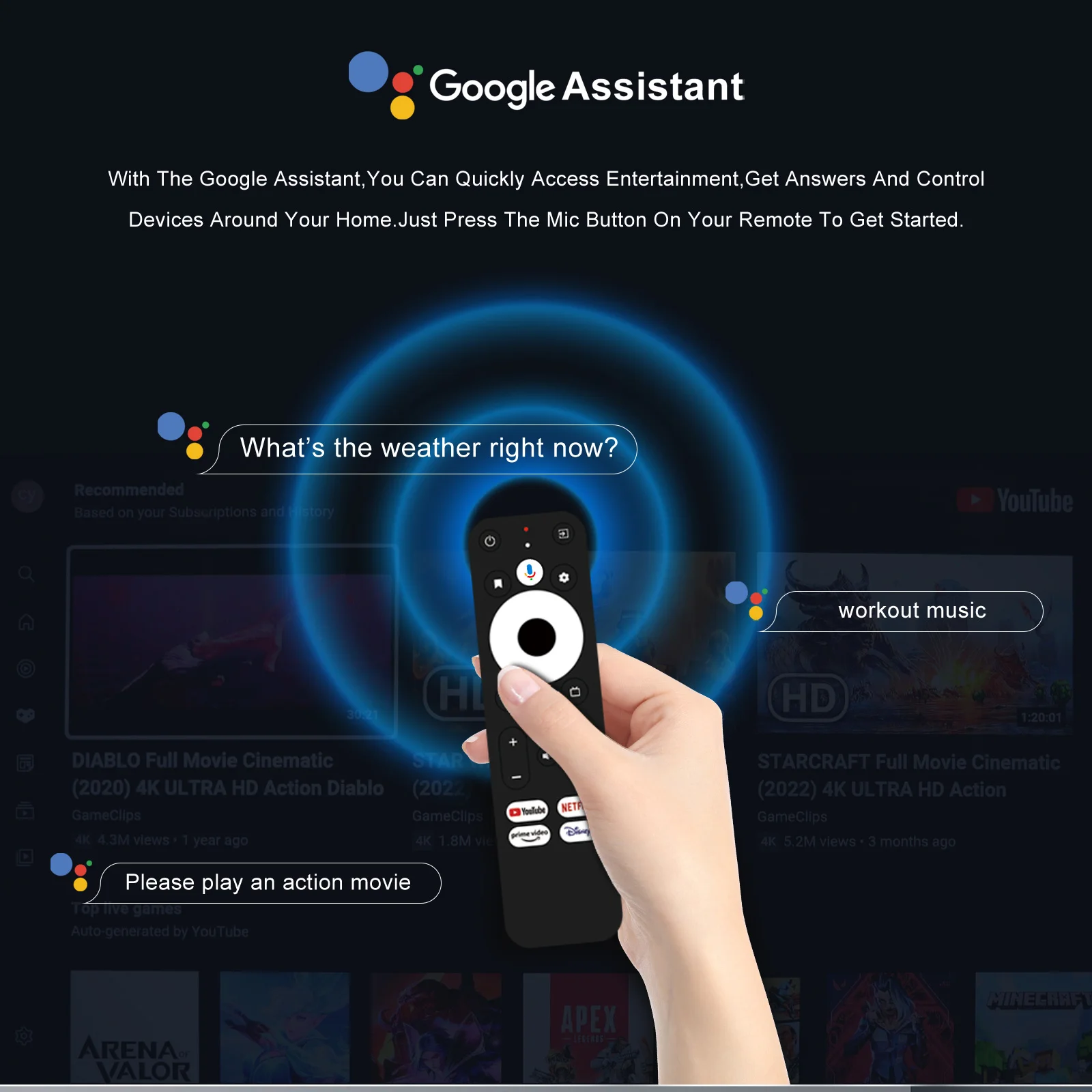 New Design 4k Audio 5G AC Wi-Fi BT Smart Google Certified Android Tv ...