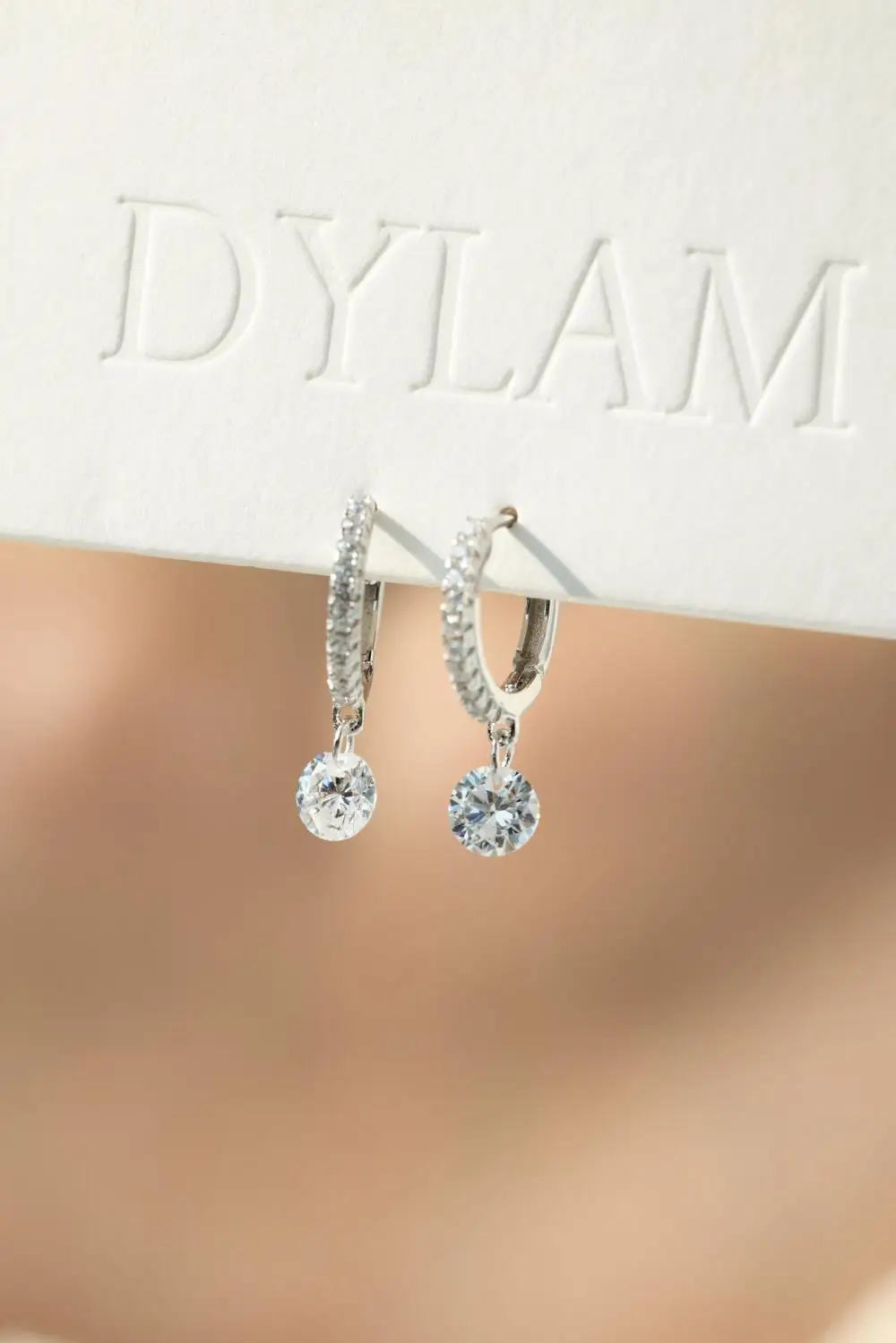 KAKODIY High Quality Pendant 14K Gold Plated Earrings 925 Sterling Silver Fine Jewelry Zirconia Earrings detail 1